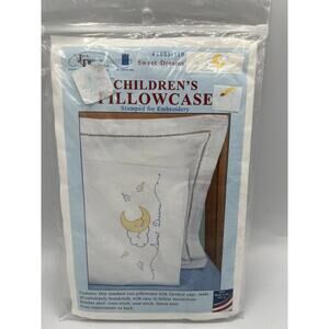 Jack Dempsey Children's Stamped Pillowcase W/White Perle Edge 1/Pkg-Sweet Dreams